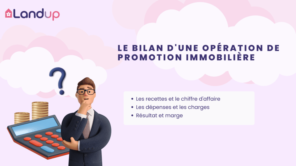 la répartition d'un bilan promoteur immobilier avec pourcentages par poste de coût - Landup